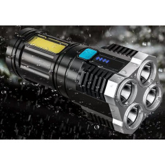 Фонарь ручной Police X509/L-S03-4LED 3030+COB з/у USB-micro Черный ABS пластик (X509) Кривой Рог
