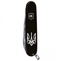 Складной нож Victorinox Climber Ukraine Трезубец готический белый (1.3703.3_T0630u) Хмельник