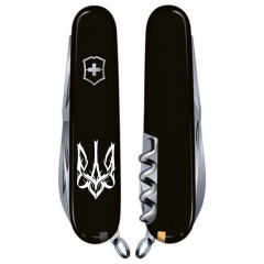 Складной нож Victorinox Climber Ukraine Трезубец готический белый (1.3703.3_T0630u) Хмельник
