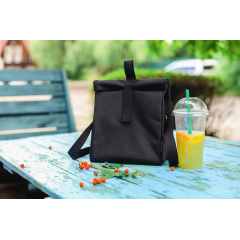 Термосумка lunch bag Ролтоп VS Thermal Eco Bag Черная Хмельницкий