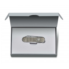 Складной нож Victorinox Classic SD Precious Alox Infinite Grey 58 мм 5 функций Серый рифленый (0.6221.4031G) Токмак