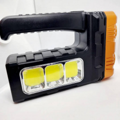 Ручной светодиодный фонарь на солнечной батарее X-Balog 2LED-3COB USB перезаряжаемый Кам'янське