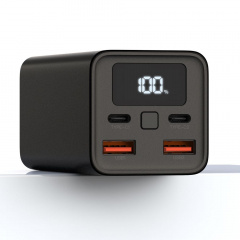 Зовнішній акумулятор Power Bank XO PB97 PD65W сила струму 3A QC2.0/3.0 Type-C 20000 mAh Чорний Косов