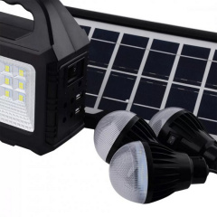 Многофункциональный LED фонарь GDTimes портативная станция с солнечной батареей GD-101 Ізюм