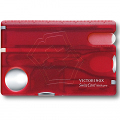 Мультитул Швейцарская карта Victorinox SwissCard Nailcare Красный полупрозрачный (0.7240.T) Самбір