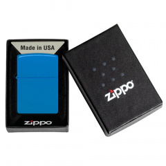 Зажигалка бензиновая Zippo Sky Blue Matte Голубая (48628) Шепетівка
