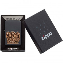 Зажигалка бензиновая Zippo Three Monkeys (29409) Бердичев