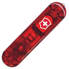 Накладка на нож Victorinox 58мм передняя с фонарем LED V Красный неон (1049-VxC6200.T1) Чорноморськ