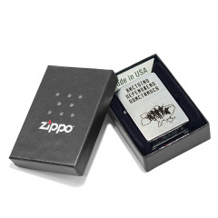 Зажигалка бензиновая Zippo Street Chrome 207 с гравировкой Вистоїмо Переможемо Помстимося Серебристая (207 VP) Королёво