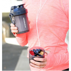 Шейкер спортивний Smartshake Original2GO 600ml Dark Gray Орехов