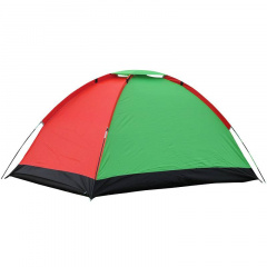 Палатка туристическая 3-х местная кемпинговая No Brand Camping Spot 2х1.5х1.1м Зеленый с красным Київ