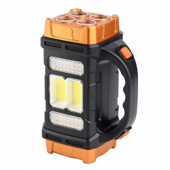 Фонарь аккумуляторный Panther PT-8267 40 LED с солнечной панелью 1500 mAh Gold (3_02416) Покровськ