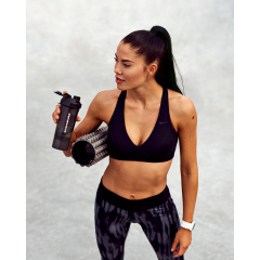 Шейкер спортивный SmartShake Slim 500ml Black (1838398723) Івано-Франківськ