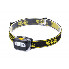 Фонарь налобный MASTERTOOL 4 режима 55х35х40 мм CREE XT-E WHITE LED+2xRED LED 3xAAA ABS 94-0813 Запорожье