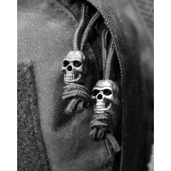 Стоперы для шнурка Kombat UK Skull Cord Stoppers 10шт Серебро (1000-kb-scs-slv) Городок