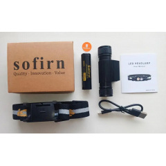 Тактический налобный фонарь Sofirn H25LR с красным светом 660лм 3000 мАч Чорноморськ