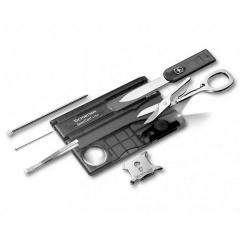 Мультитул Victorinox Swisscard Lite в виде банковской карты Черный полупрозрачный (0.7333.T3B1) Хмельницький