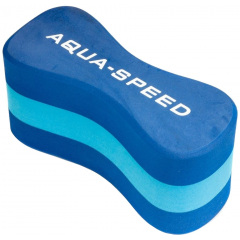 Колобашка для плавания Aqua Speed Junior 3 layers Pullbuoy 20 x 8 x 10 cм 6778 Синяя с голубым (149-01) Кропива