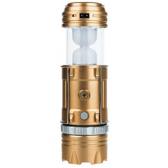 Фонарь кемпинговый RIAS GSH-9688 на солнечной батарее c фонариком Gold (3_02623) Бердичів