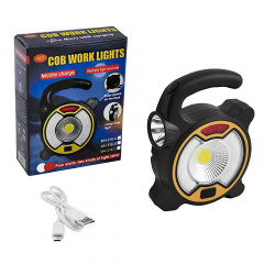 Фонарь кемпинг переносной Hoz MH-318-B COB+6SMD+1W Черный (5589) Чернигов