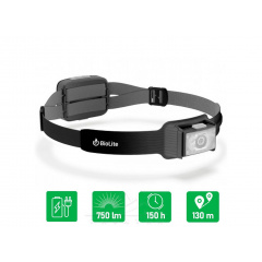 Фонарь налобный Biolite Headlamp 750 Midnight Grey (1033-BLT HPC0101) Ровно