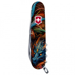 Складной нож Victorinox Climber Zodiac Сапфировый дракон 91 мм 14 функций (1.3703.Z3260p) Березне