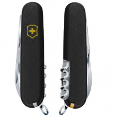 Складной нож Victorinox Huntsman Mat Черный матовый лак с желтым лого (1.3713.3_M0008p) Черноморск