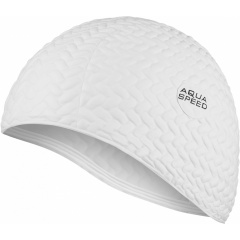 Шапочка для плавания Aqua Speed Bombastic Tic-Tac Белый One Size (1000-117-05) Ирпень
