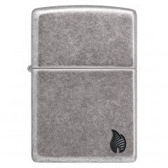 Зажигалка бензиновая Zippo Armor Series Flame Серый (46399) Надвірна