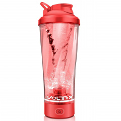 Шейкер спортивный электрический VOLTRX VortexBoost 600 мл Red Ромни