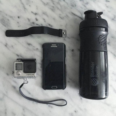 Шейкер спортивная бутылка BlenderBottle SportMixer 28oz/820ml Black (Original) Калуш