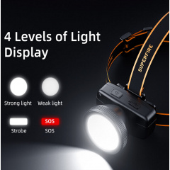Фонарь налобный аккумуляторный HL55-S Superfire 300 Lumen IP42 Сарни