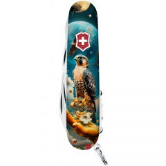Складной нож Victorinox Climber Ukraine 91 мм 15 функций Сокол-защитник (1.3703.3_T3210pw) Кам'янка-Дніпровська