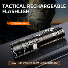 Фонарь ручной аккумуляторный V8-S SuperFire 2000 Lumen IP34 Косів