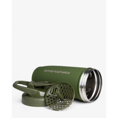 Шейкер спортивный SmartShake металлический Reforce Stainless Steel 30oz/900ml Army Green Городок