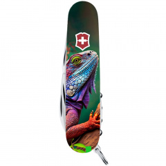 Складной нож Victorinox Camper Animal 91 мм 14 функций Хамелеон (1.3613.3_F1020pw) Петрове
