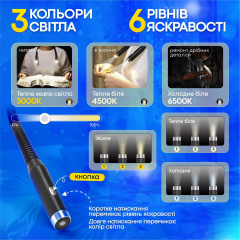 Фонарик для чтения SBTR с USB и аккумулятором Черный (F4-800) Кам'янка-Дніпровська