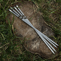 Шампуры с ручкой и кольцом Gorillas BBQ SKK91 45 см 6 шт (5474) Тернополь