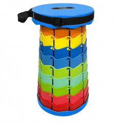 Складной туристический стул OPT-TOP Telescopic stool 47х25 см Разноцветный (2104618575) Кам'янка-Дніпровська