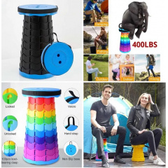 Складной туристический стул OPT-TOP Telescopic stool 47х25 см Разноцветный (2104618575) Кам'янка-Дніпровська