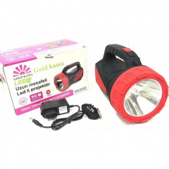 Фонарь ручной аккумуляторный Gold Kama GK-2222 8000 mAh Black-Red Кам'янське