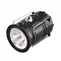 Фонарь аккумуляторный LED лампа OPT-TOP JH-5800T с павербанком и солнечной панелью черный (1756375681) Вінниця