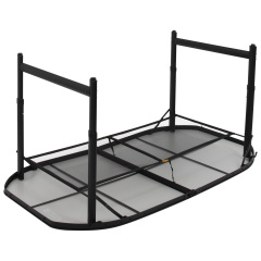 Стол Bo-Camp Northgate Oval 150x80 см Black Grey (1404188) Южноукраинск