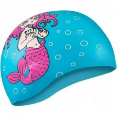 Шапочка для плавания Aqua Speed ​​Kiddie Blue One Size (1000-142-Mermaid) Вараш