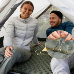 Надувной коврик Naturehike CNH22DZ018 овальный 183х58х7 см Зеленый (1047-6975641888536) Кушугум