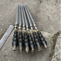 Шампур широкий для люля-кебаб Gorillas BBQ Звери SKK101 50 см 6 шт (5485) Вознесенськ