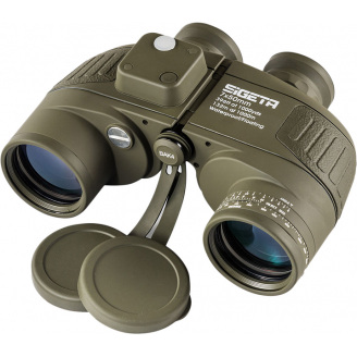 Морской бинокль Sigeta Admiral 7x50 Military floating compass reticle Зеленый (2407419934)