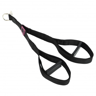 Канат для тяги на трицепс с двойным хватом EZOUS F-10 SOFT TRICEP ROPE 73х5,5 см Черный