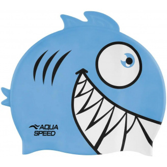 Шапочка для плавания Aqua Speed Zoo Pirana Бирюзовый One Size (1000-246-02)