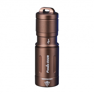 Ручной мини-фонарик Fenix E02R 200 лм Micro USB Коричневый